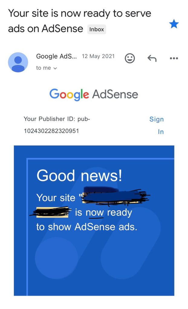 adsense email