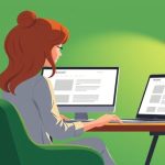 female blogger